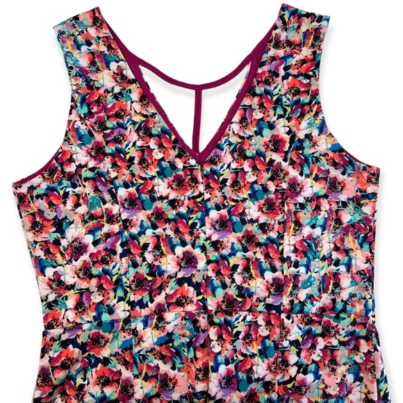 Nicole by Nicole Miller Floral Print Pencil Midi Dress Size XL - Picture 6 of 16